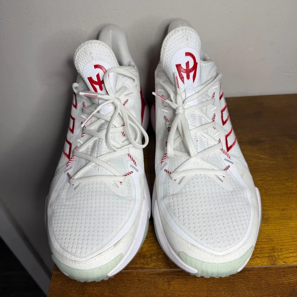 Adidas Mahomes 1 Impact FLX Basketball Shoes Mens Size 12.5 White Red